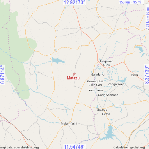 Matazu on map