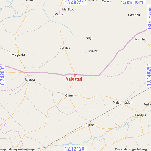 Maigatari on map