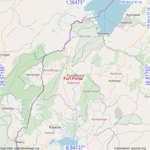 Fort Portal on map