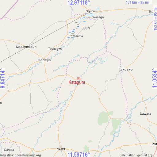 Katagum on map