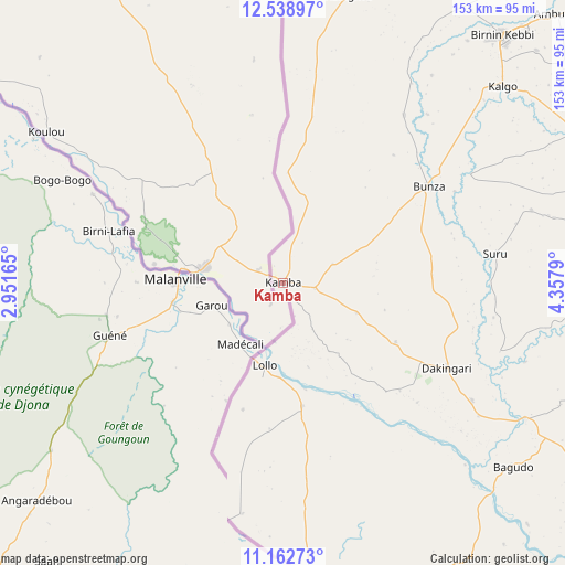 Kamba on map