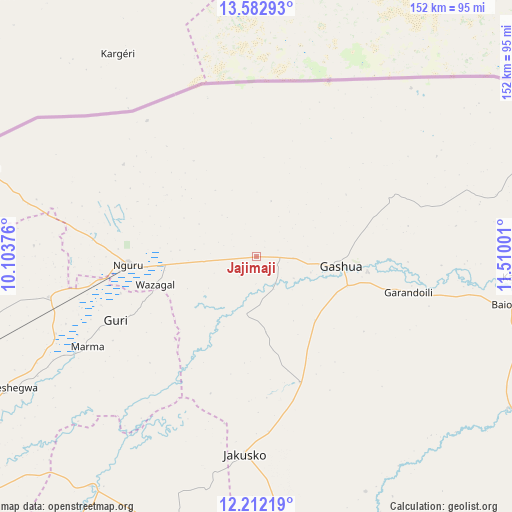 Jajimaji on map