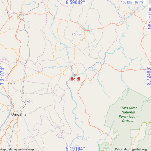 Itigidi on map