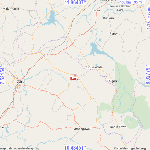 Ikara on map