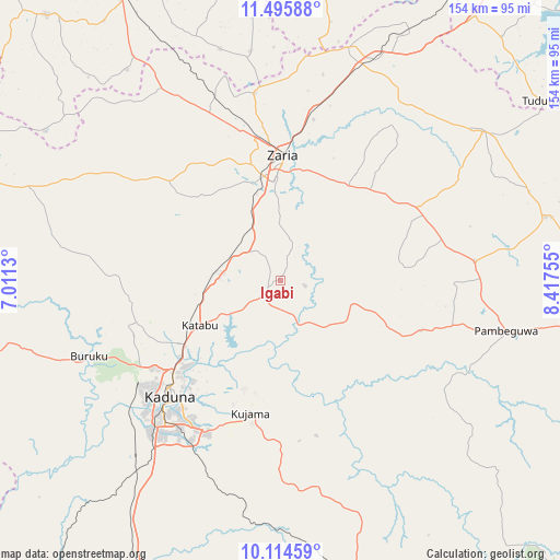 Igabi on map