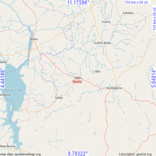 Ibeto on map