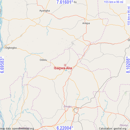 Ibagwa-Aka on map