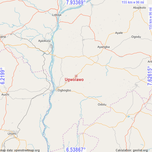 Ugwolawo on map