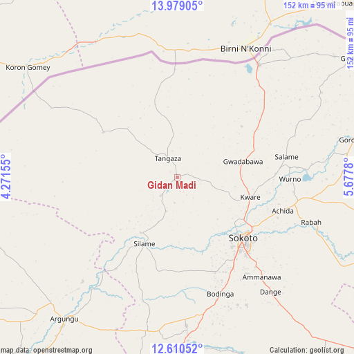 Gidan Madi on map