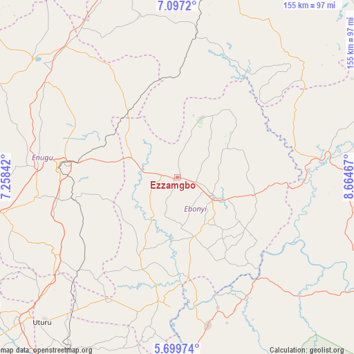 Ezzamgbo on map