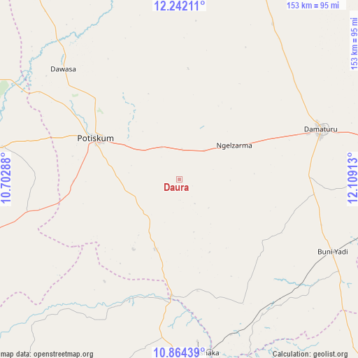 Daura on map