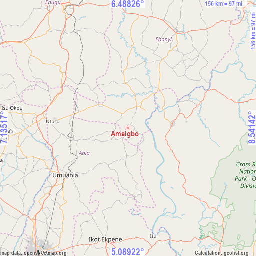 Amaigbo on map