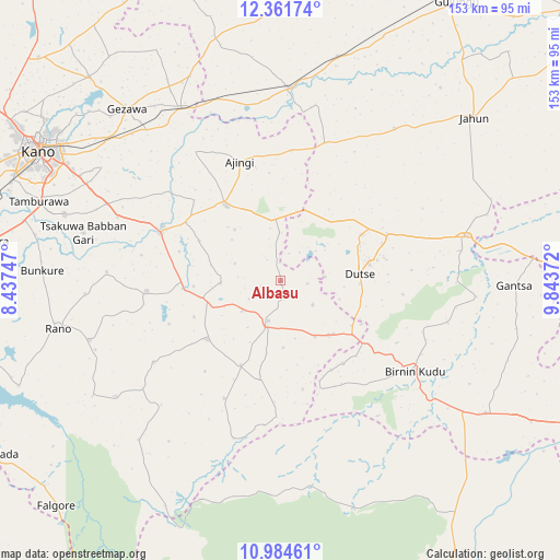 Albasu on map