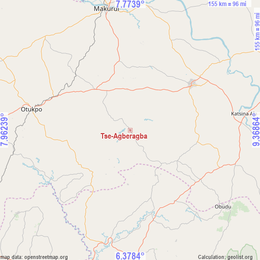 Tse-Agberagba on map