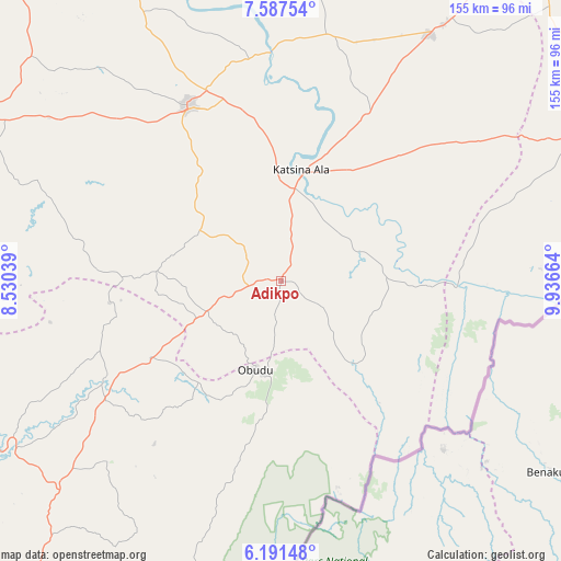 Adikpo on map