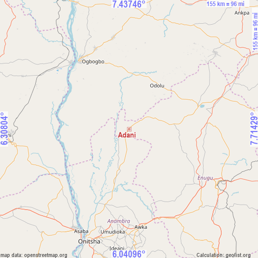 Adani on map