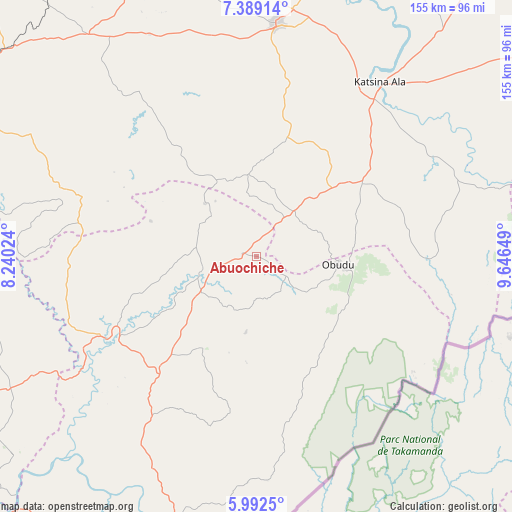 Abuochiche on map