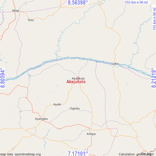 Abejukolo on map