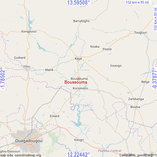 Boussouma on map