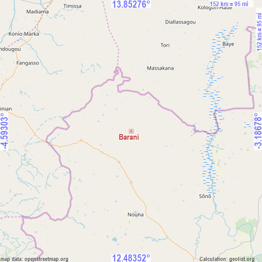 Barani on map