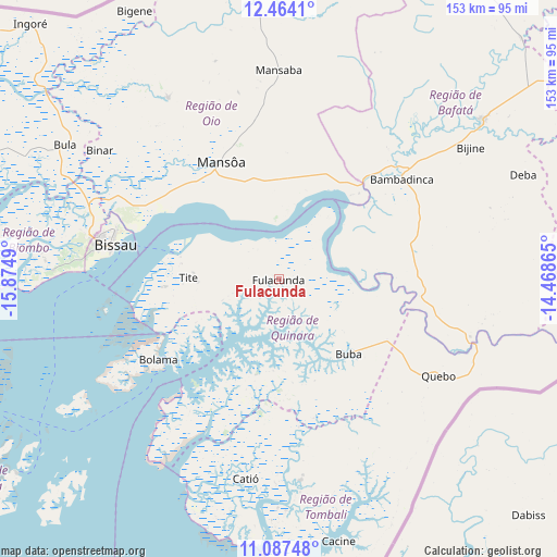 Fulacunda on map