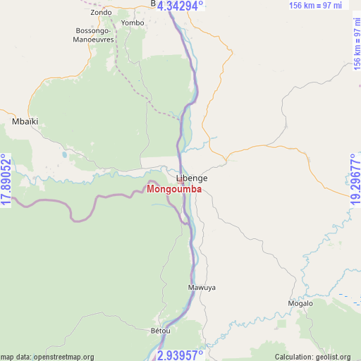 Mongoumba on map