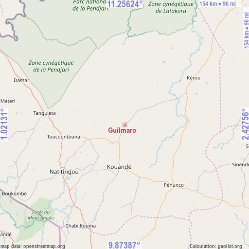 Guilmaro on map