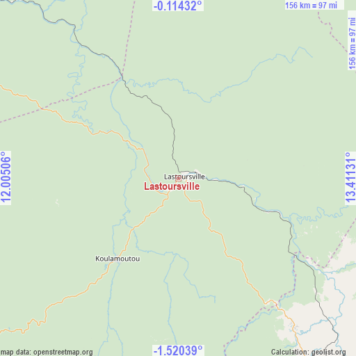 Lastoursville on map