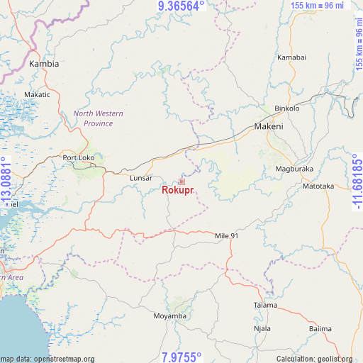 Rokupr on map