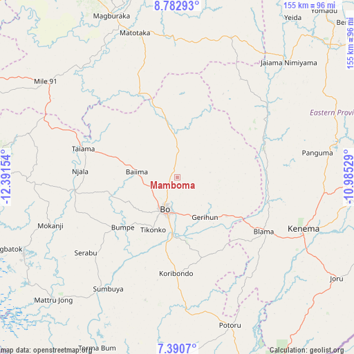 Mamboma on map