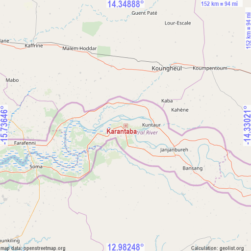 Karantaba on map