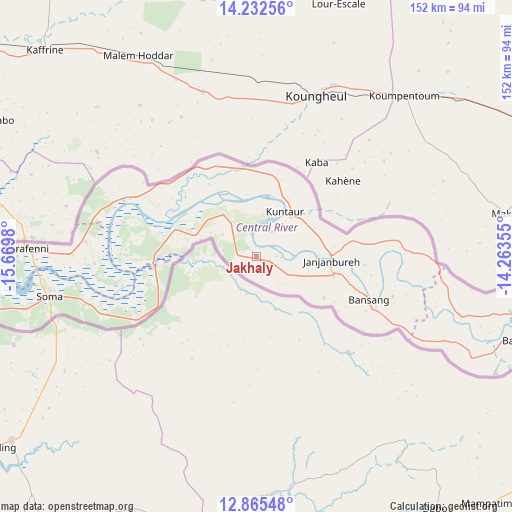 Jakhaly on map