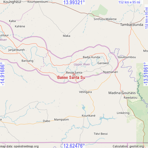 Basse Santa Su on map