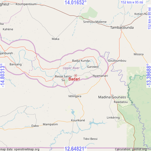 Badari on map