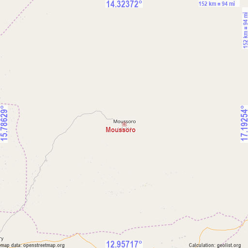 Moussoro on map