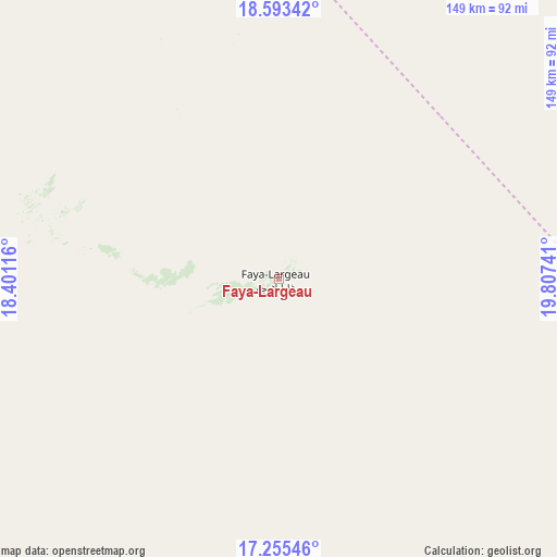Faya-Largeau on map