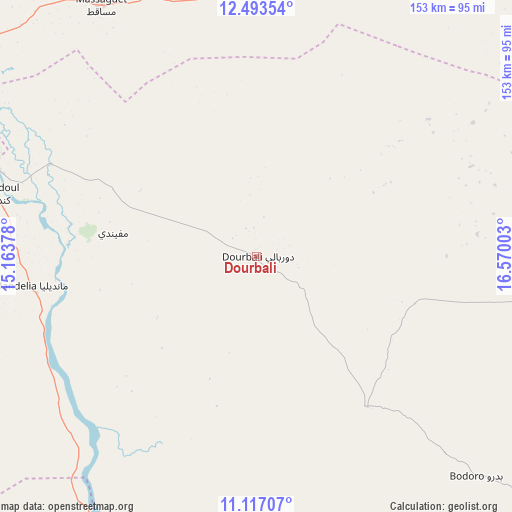 Dourbali on map