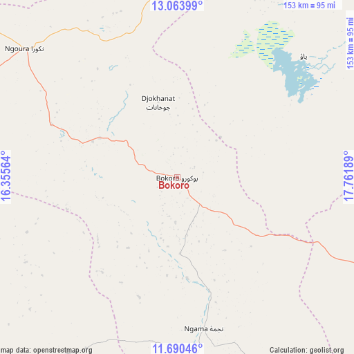 Bokoro on map