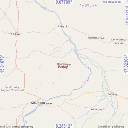 Benoy on map