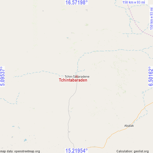 Tchintabaraden on map