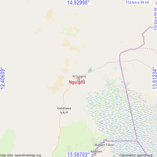 Nguigmi on map