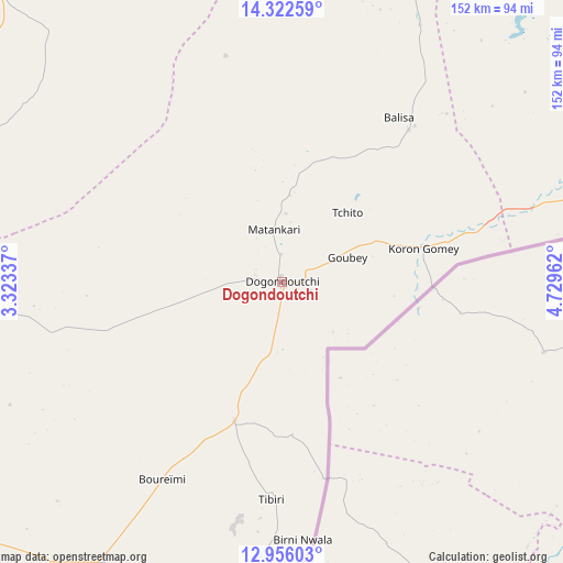 Dogondoutchi on map
