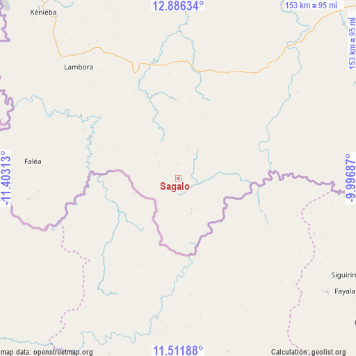 Sagalo on map