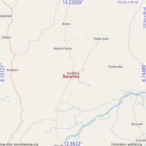 Banamba on map