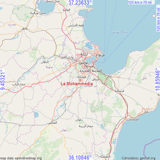 La Mohammedia on map