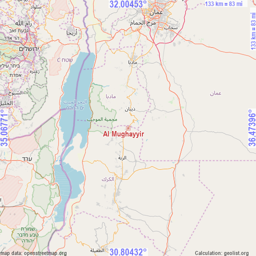 Al Mughayyir on map