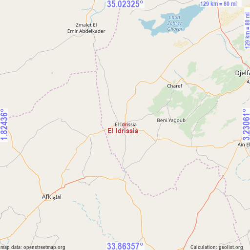 El Idrissia on map