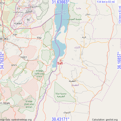 Safi on map