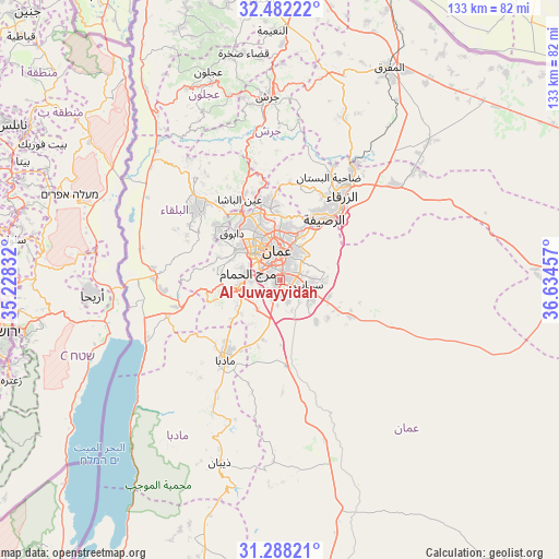Al Juwayyidah on map