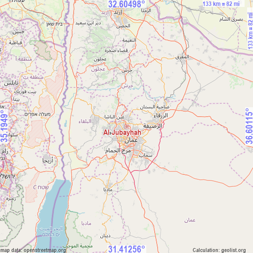 Al Jubayhah on map